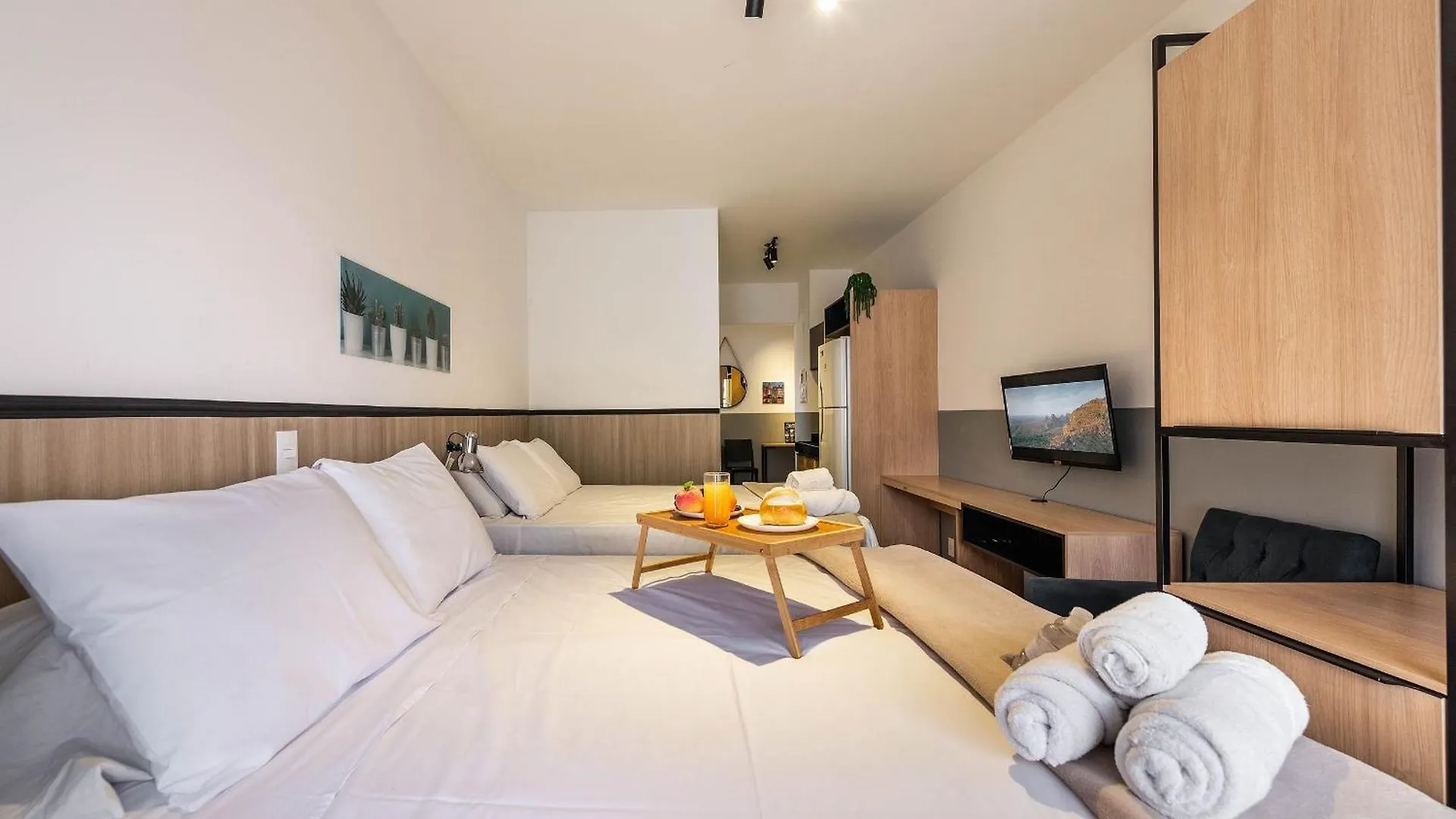 Apartment Vs12 Studio Para 4 Pessoas Prox. Allianz C/ Vaga Sao Paulo Brazil